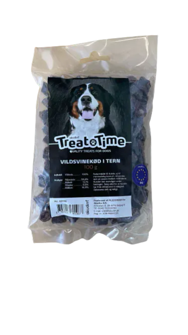 Hovedbilde Treat Time Villsvinkjøtt I Terninger 100g